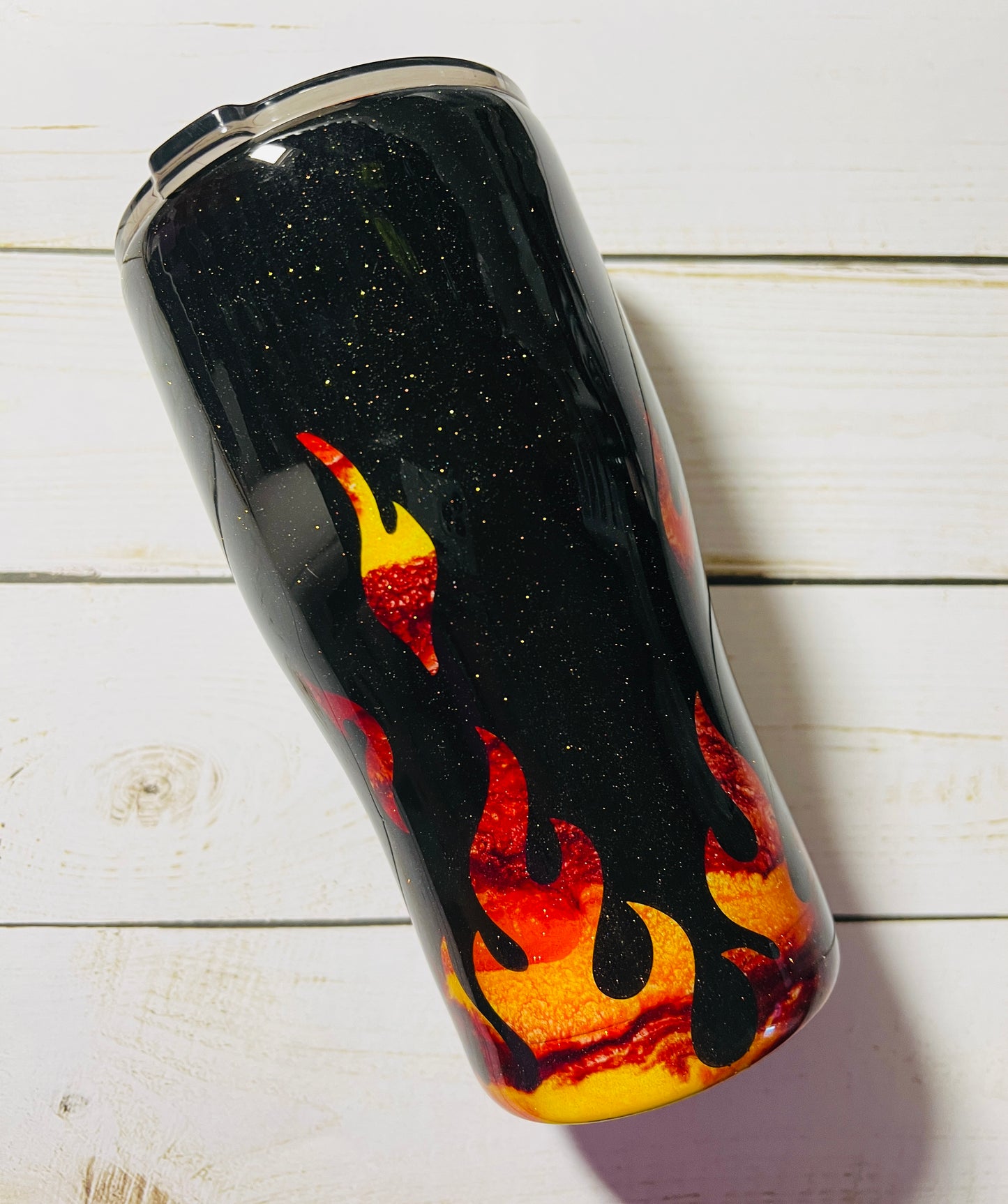 Flames tumbler