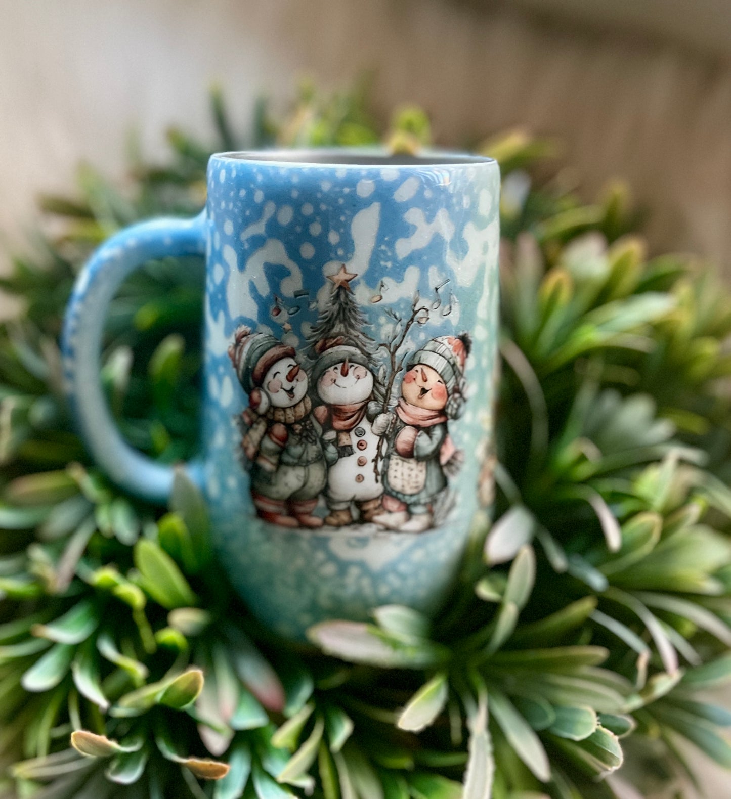 Snowmen mug