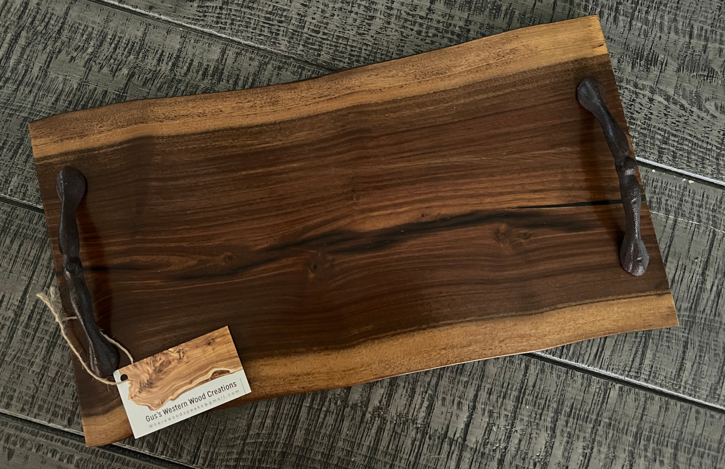 Walnut Serving Tray, live edge