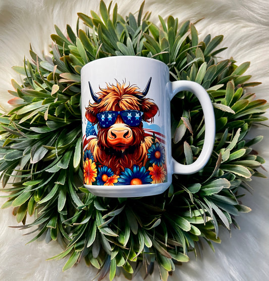 Highland floral mug