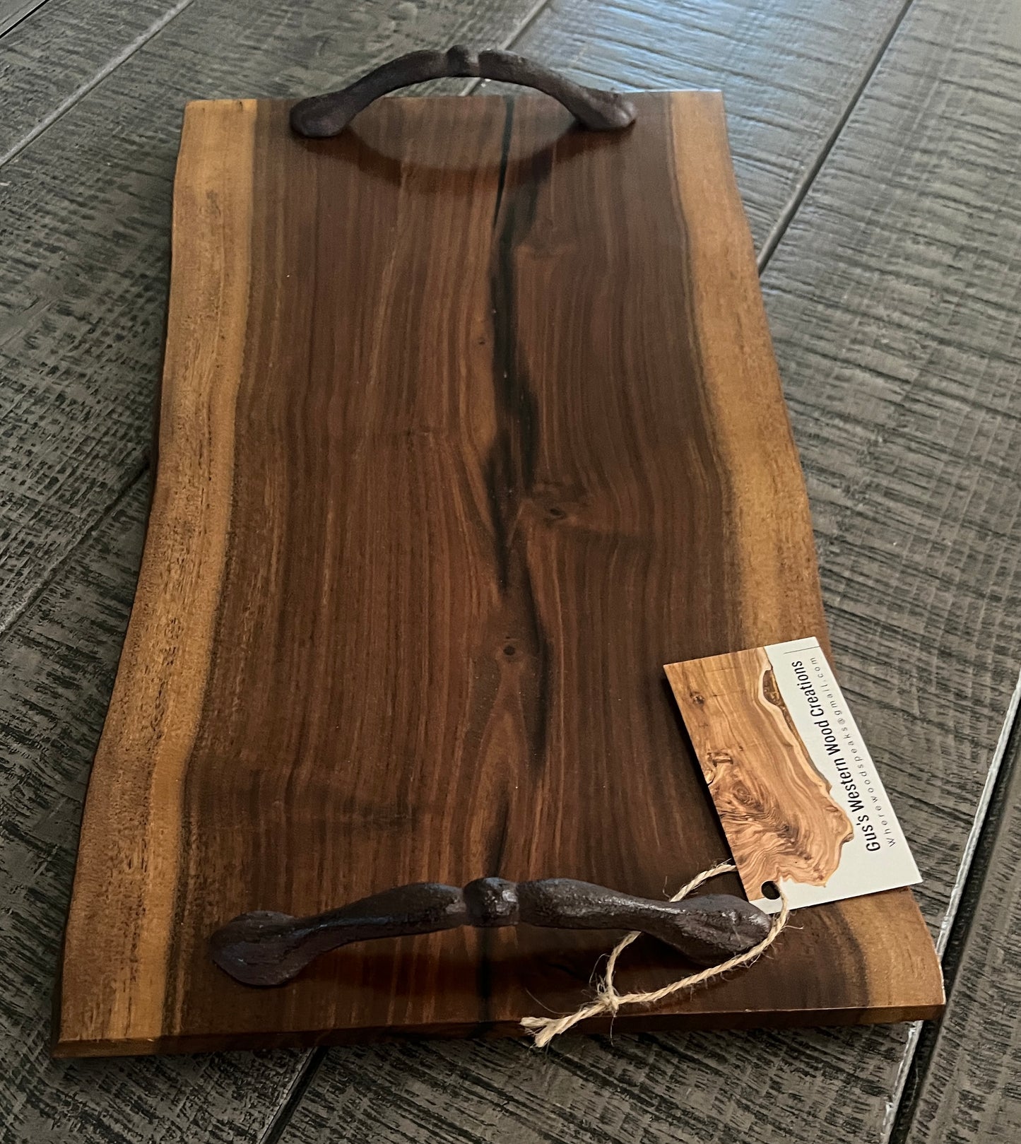 Walnut Serving Tray, live edge