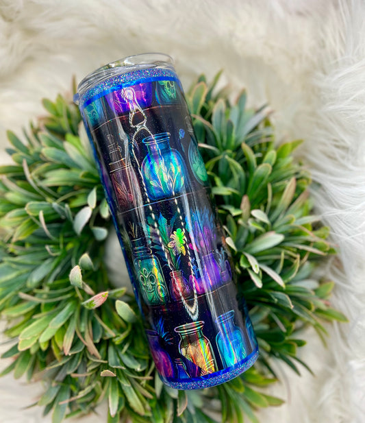 Blue design tumbler