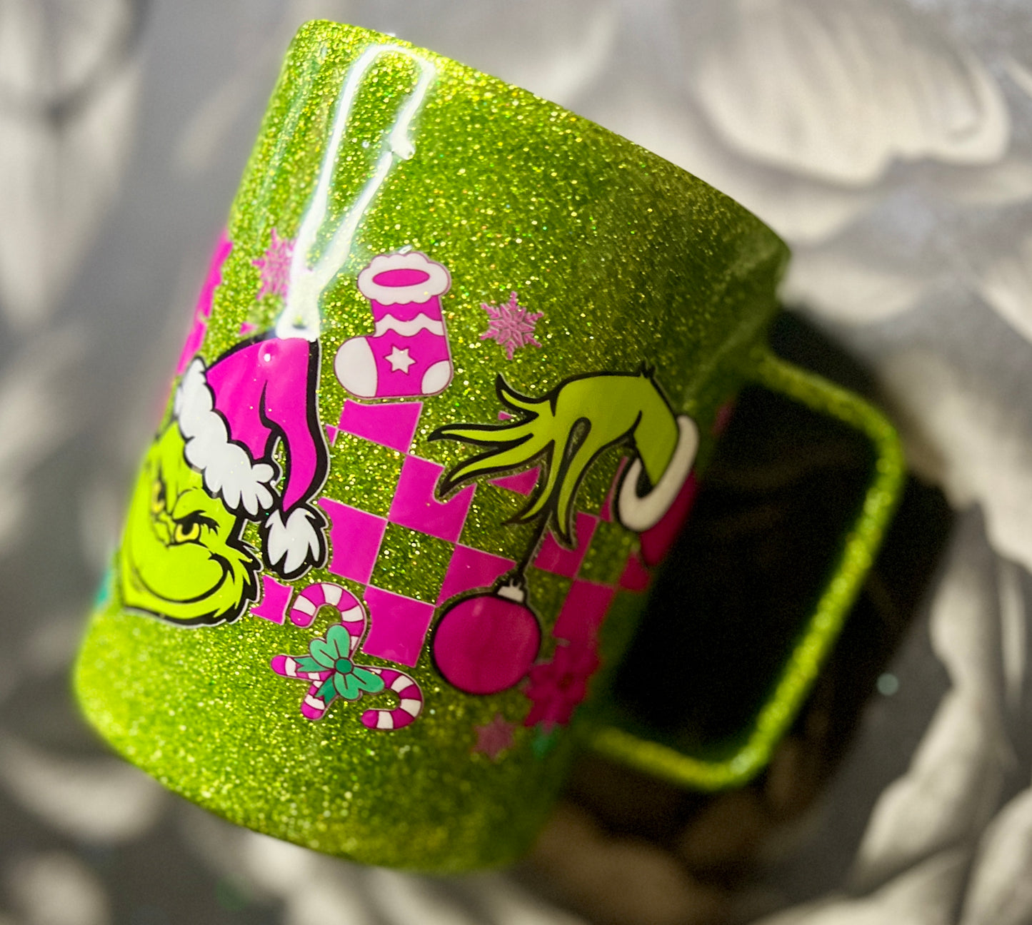 Waiting for Grinchmas mug
