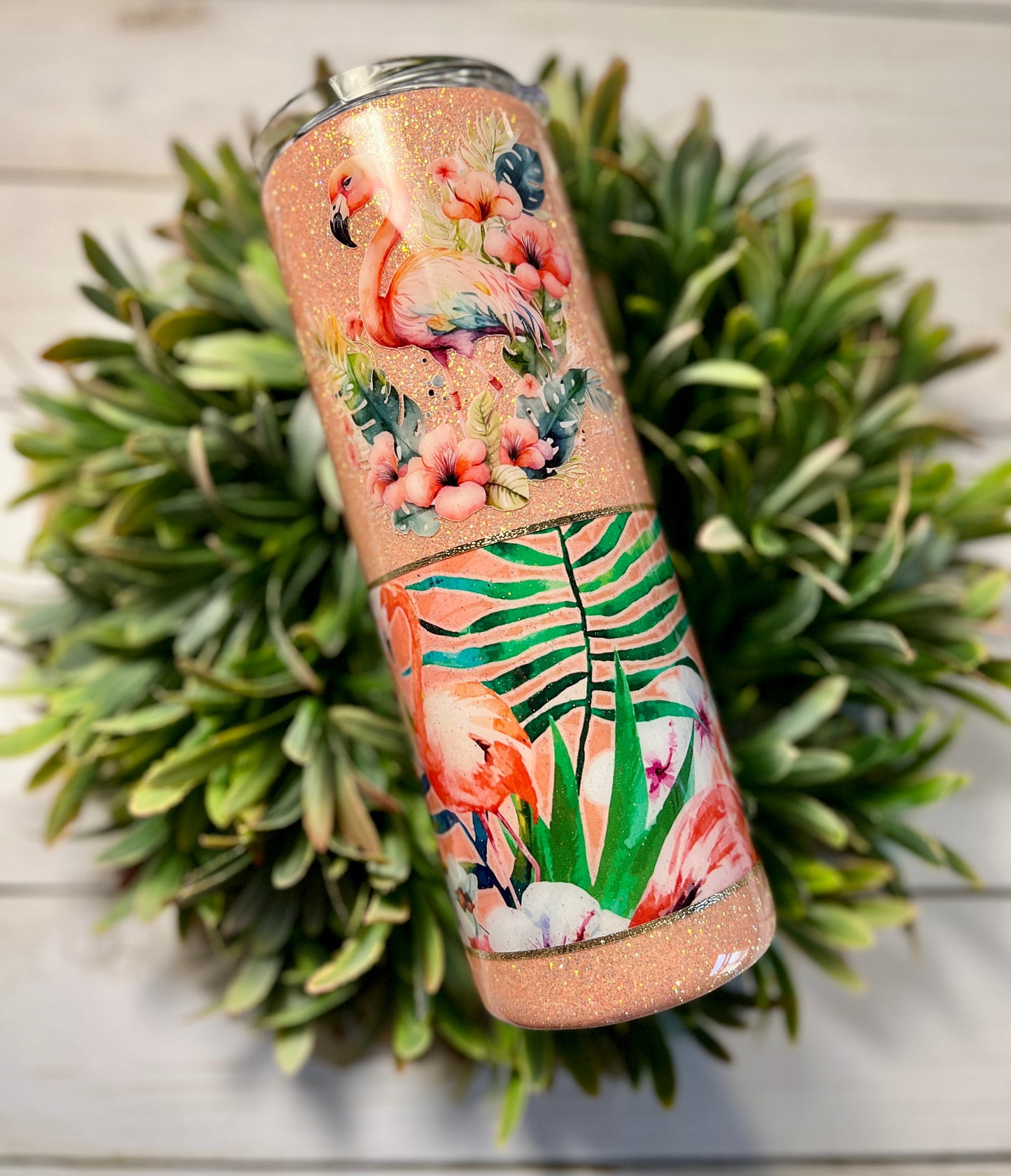 Flamingo tumbler - coral