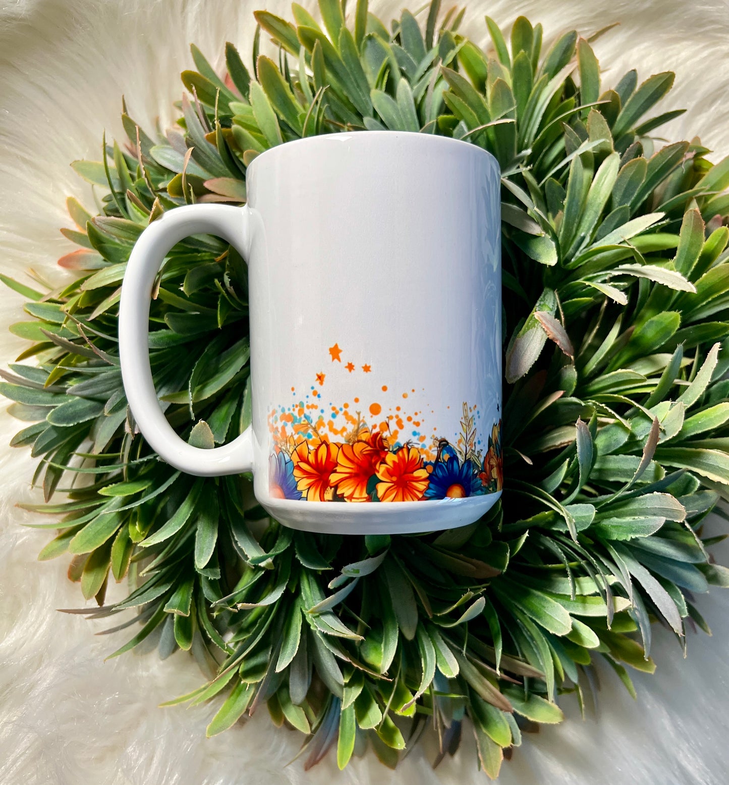 Highland floral mug