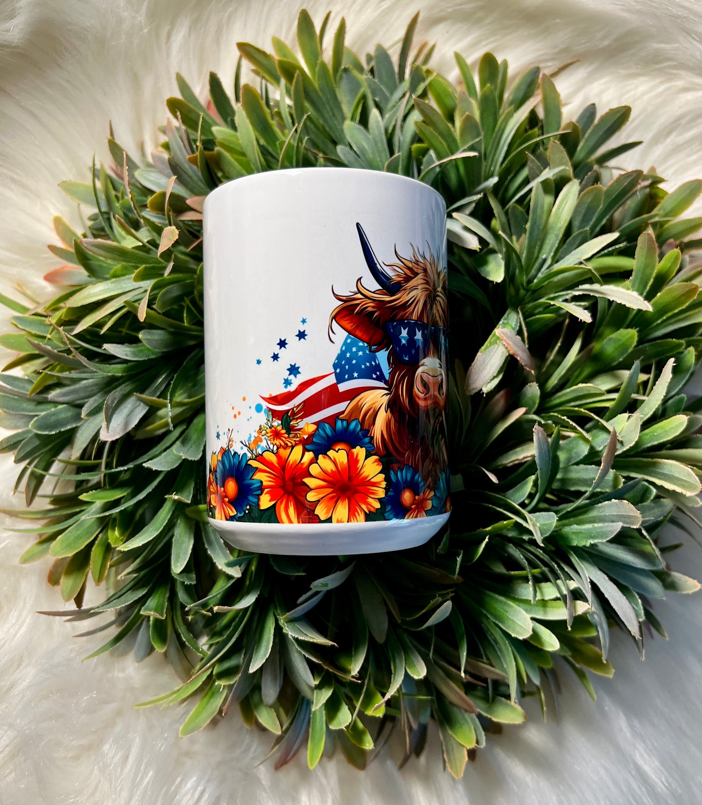 Highland floral mug