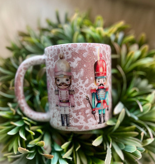 Pink nutcracker mug