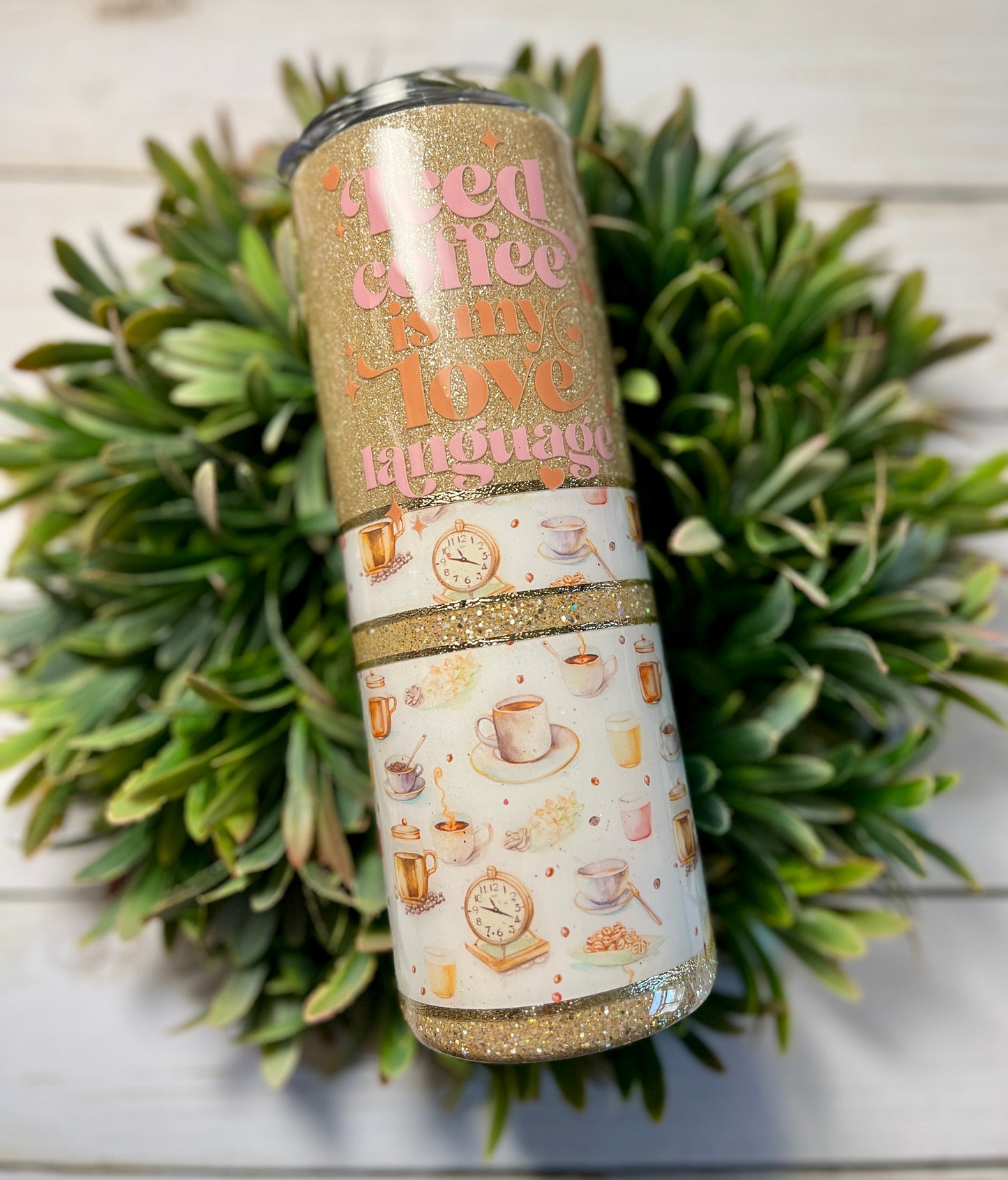 Iced Coffee Love Language tumbler