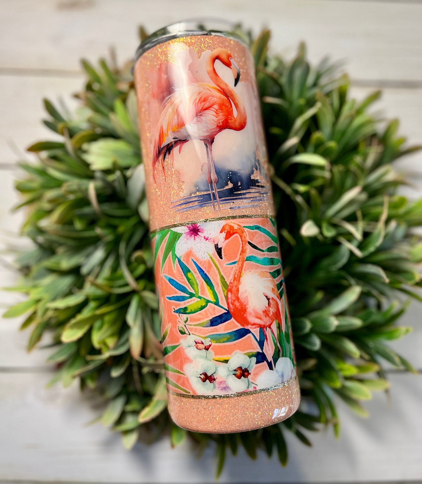 Flamingo tumbler - coral