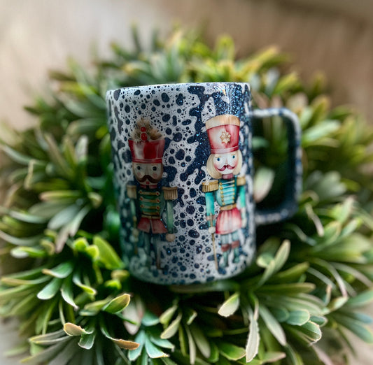 Dark blue nutcracker mug